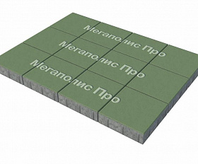 Тротуарные плиты Выбор Квадрат Б.1.К.6 300х300х60 мм Стандарт Зеленый