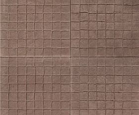 Тротуарная плитка Квадрат 342 механический завод 500х500х40 мм Клетка цвет Коричневый