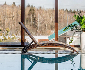 Шезлонг Agata Royal Family из искусственного ротанга, цвет коричневый