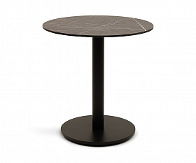 Каффе стол из HPL круглый Ø70см, цвет серый мрамор