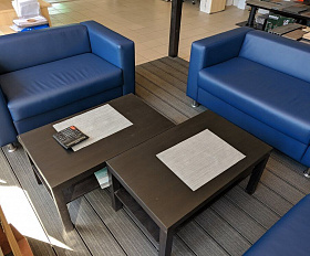 Террасная доска Экодэк Брайт Макс Шале 2D, цвет Серый Дым