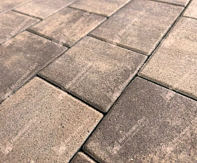 Тротуарная плитка Выбор Старый город Листопад 1Ф.6 60 мм Розовый песок