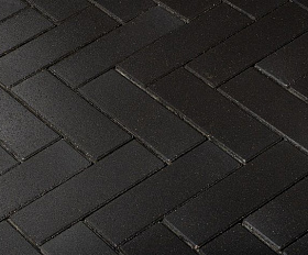 Тротуарная плитка 342 механический завод Паркет 240x80x60мм Черный