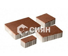 Тротуарная плитка Сиян Бавария П24-6 60 мм Терракотовый