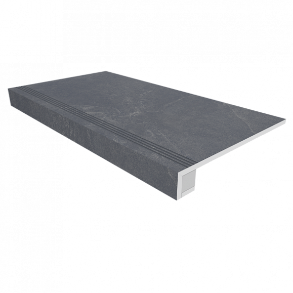 Комплект Керамогранитная ступень Estima TE04 33x120 см с бортиком + Подступенок 14,5х120 см фото 1