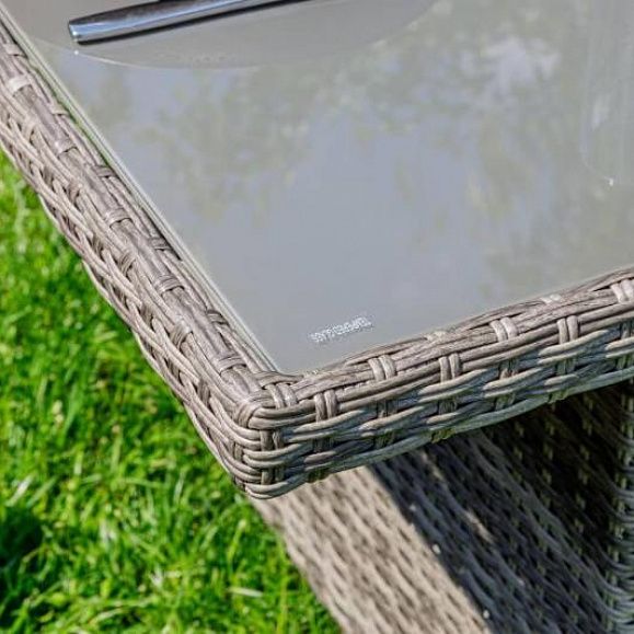 Обеденный комплект Karl plus Royal Family из искусственного ротанга, цвет серый фото 6