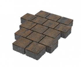 Тротуарная плитка Stellard Квадрат 150x150x80 мм Каньон