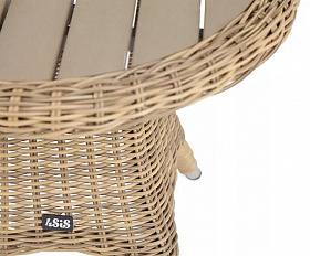 Кофейный столик Равенна 4SIS из искусственного ротанга, цвет соломенный