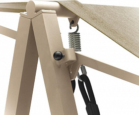 Качели Malmo Brafritid бежевый/бежевый, алюминий/тик