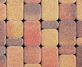 Тротуарная плитка Сиян Классико П17-6 60 мм ColorMix Гранит Осень