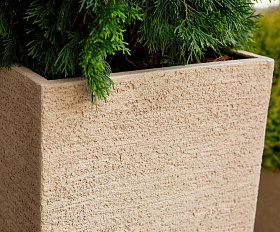 Кашпо Concretika Bansai D50 H20 Erosia Yellow