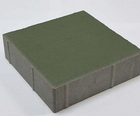 Тротуарная плитка Лидер 40 Квадрат 200х200х60 мм Зеленый