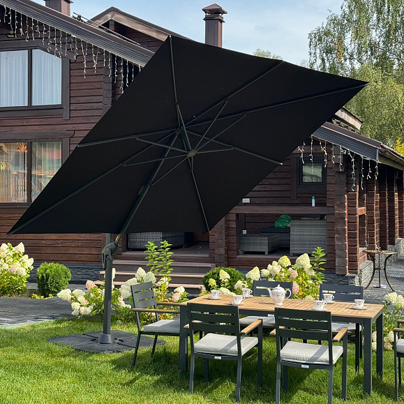 Зонт Sky Black Royal Family квадратный в комплекте с утяжелителями фото 2