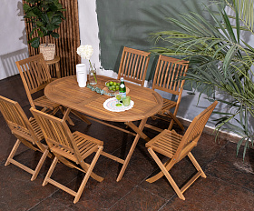 Обеденная группа из акации OXFORD M Joygarden