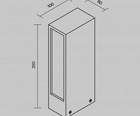 Ландшафтный светильник Hof Maytoni O422FL-L6GF цвет Графит