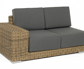 Капри модуль диванный правый с подушками, цвет соломенный