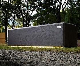 Stonehenge bench с подсветкой Concretika 150x50x60 см