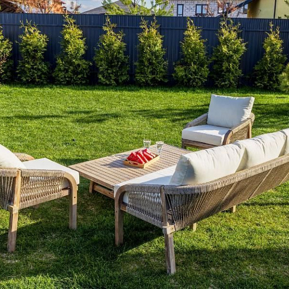 Лаунж-зона Michelle Royal Family из дерева, цвет бежевый фото 7