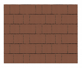 Тротуарная плитка Фабрика Готика Старый город 260х160х60, 160х160х60, 100х160х60, PROFI Красный на белом цементе ч/п