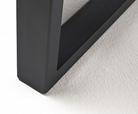 Варадеро журнальный стол из HPL 110х60 H43, каркас алюминий темно-серый (RAL 7024), цвет столешницы серый гранит