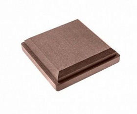 Крышка столба ограждения Экодэк Спирит 140х140 мм, цвет Каштан