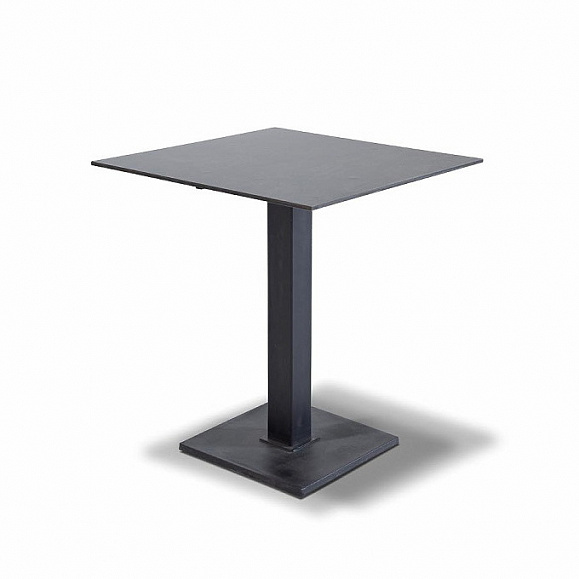 Каффе интерьерный стол из HPL квадратный 70х70см, цвет серый гранит фото 1