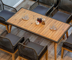 Комплект Chloe с кофейным столом Royal Family из дерева, цвет серый