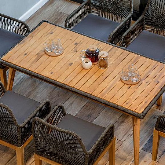 Комплект Chloe с кофейным столом Royal Family из дерева, цвет серый фото 2