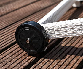 Комплект для отдыха из искусственного ротанга MILANO белый Joygarden