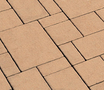 Тротуарная плитка 342 Механический завод Бавария 60мм Бежевый