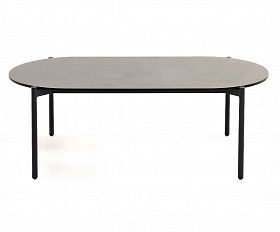 Диего журнальный стол из HPL 120х60 H40, каркас темно-серый (RAL7024), цвет серый гранит