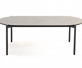 Диего журнальный стол из HPL 120х60 H40, каркас темно-серый (RAL7024), цвет серый гранит