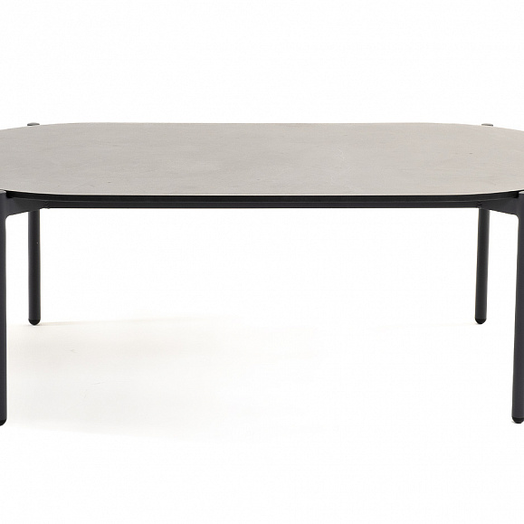 Диего журнальный стол из HPL 120х60 H40, каркас темно-серый (RAL7024), цвет серый гранит фото 4