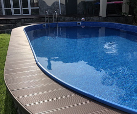 Террасная доска Экодэк Брайт Вельвет Шале, цвет Шоколад