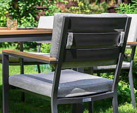 Обеденный комплект Oscar Royal Family со столешницей из поливуда, цвет светло-серый