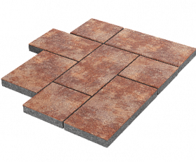 Тротуарная плитка Stellard Мозаика XL 60 мм Санрайз