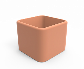 Кашпо Berkano Cubo 60 Terracotta