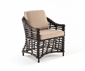 Блисс кресло из искусственного ротанга, цвет бронзовый
