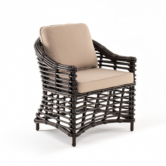 Блисс кресло из искусственного ротанга, цвет бронзовый фото 3