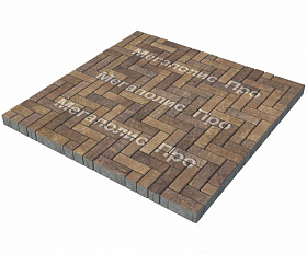 Тротуарная плитка Выбор Паркет Б.4.П.6 Листопад Мокко