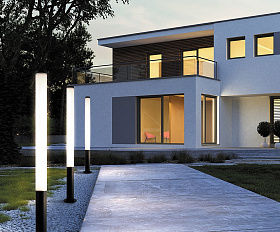 Садово-парковый светильник Ginza Maytoni O041FL-L50B3K цвет Черный