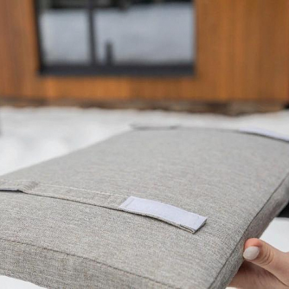 Обеденный комплект Oscar Royal Family со столешницей из тика, цвет светло серый фото 14