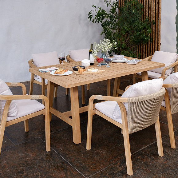 Обеденная группа из акации RIMINI M со столом 170 см Joygarden фото 3
