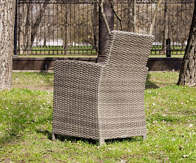 Обеденное кресло Fiona Royal Family из искусственного ротанга, цвет серый