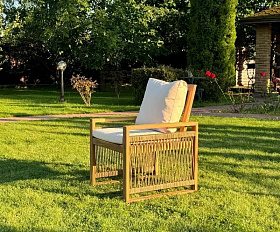 Обеденное кресло Grand Michelle Royal Family из дерева, цвет бежевый