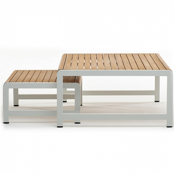 Комплект кофейных столов из алюминия MAYA белый Joygarden фото 4