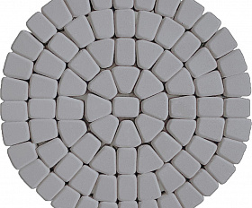 Тротуарная плитка 342 механический завод Классика круговая 60мм Серый