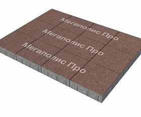 Тротуарная плитка Фабрика Готика Квадрат 300х300х60 мм Сильвер 7