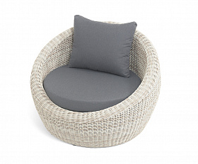 Барселона кресло из искусственного ротанга, цвет бежевый