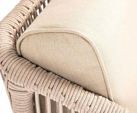 Кресло Канны 4SIS из роупа (веревки), основание дуб, цвет бежевый